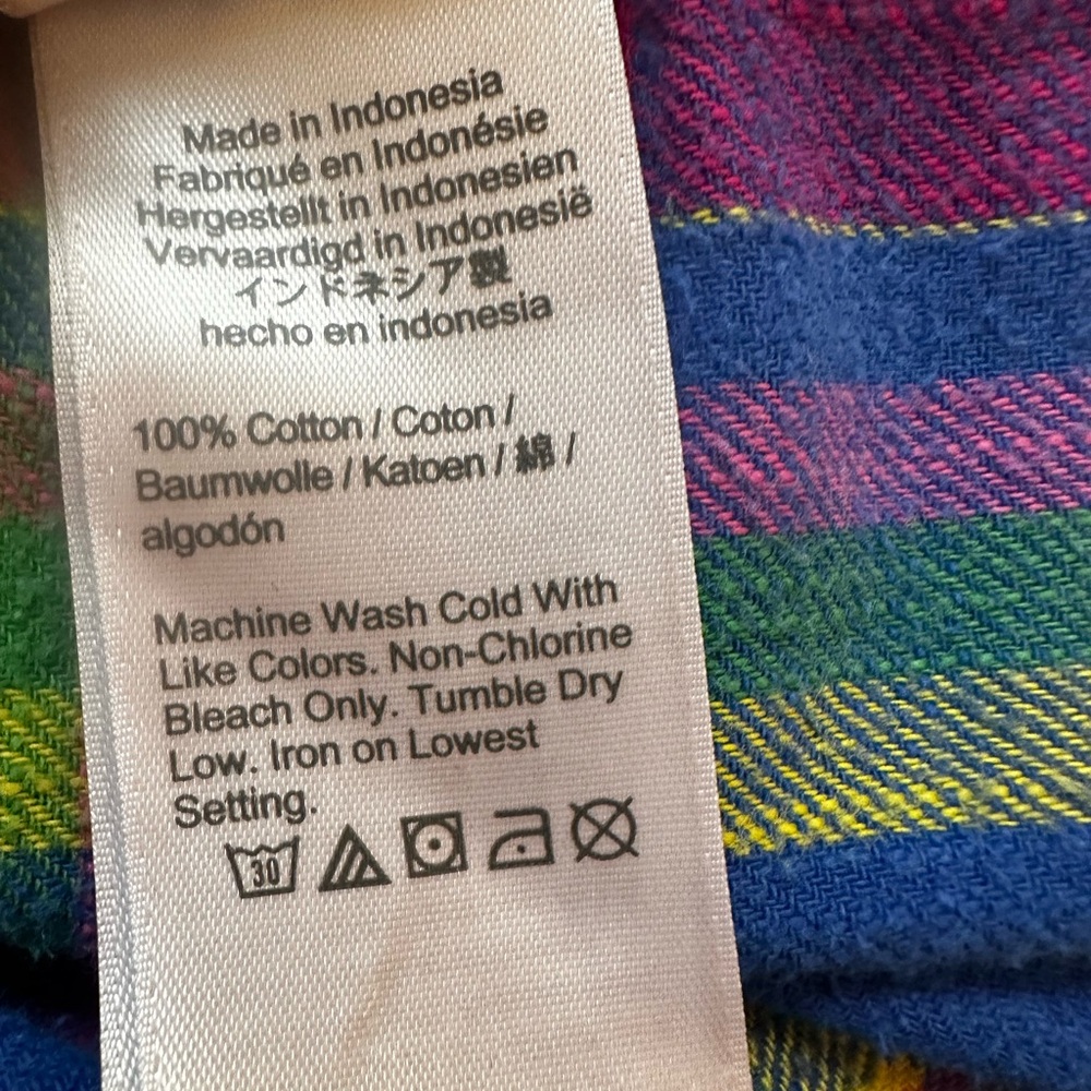J. Crew Classic Blue and Pink Plaid Button Down Shirt - Picture 7 of 7